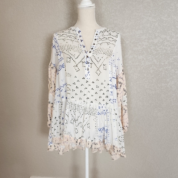 Free people shinori Tunic top size XS oversized - Picture 1 of 8